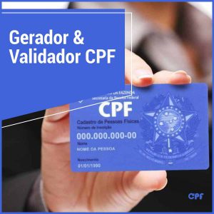 web app para gerar e validar cpf